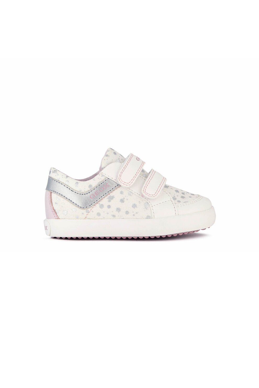 Geox, Pantofi sport de panza cu garnituri de piele ecologica
