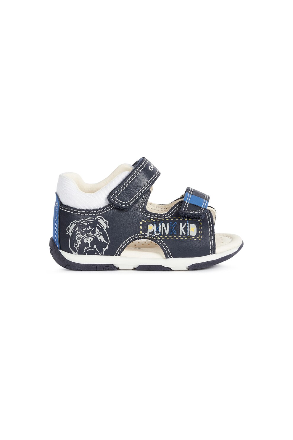 Geox, Sandale de piele cu velcro Bimbo