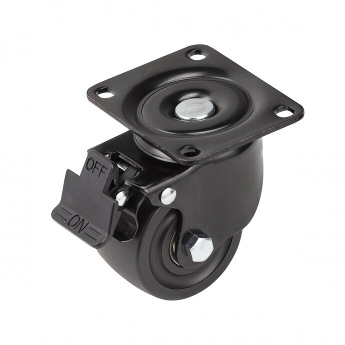 Roata pivotanta pentru boxa sau subwoofer, Soundsation, Hyper Wheel Brake, 75 mm x 43 mm