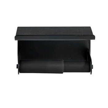Suport hartie cu raft Classic Plus, negru, WENKO, 14 x 14 x 10 cm Suport hartie cu raft Classic Plus, negru, WENKO, 14 x 14 x 10 cm