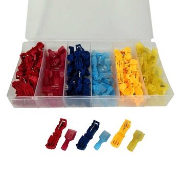 Set 120 bucati Conectori pentru conductori electrici tip T, E-LOCKS, plastic, multicolor Set 120 bucati Conectori pentru conductori electrici tip T, E-LOCKS, plastic, multicolor