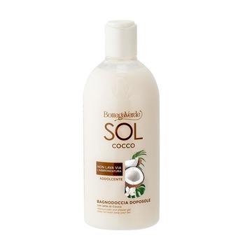 Gel de dus dupa plaja, cu lapte de nuca de cocos - SOL Cocco, 400 ML, Bottega Verde Gel de dus dupa plaja, cu lapte de nuca de cocos - SOL Cocco, 400 ML, Bottega Verde
