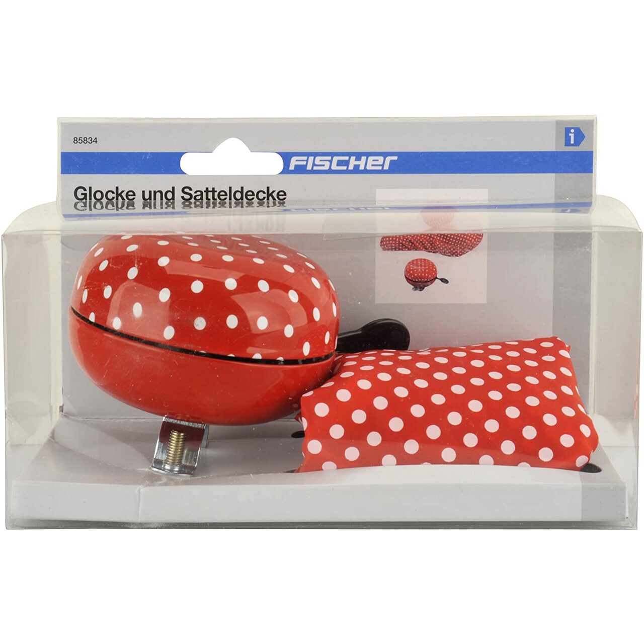 Set husa + sonerie bicicleta pentru dame, Fischer