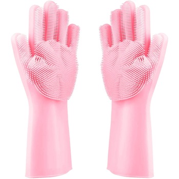 Manusi profesionale din silicon cu perii pentru spalat vasele si pentru protejarea mainilor, reutilizabile, MyStyle® Kitchen Manusi profesionale din silicon cu perii pentru spalat vasele si pentru protejarea mainilor, reutilizabile, MyStyle® Kitchen