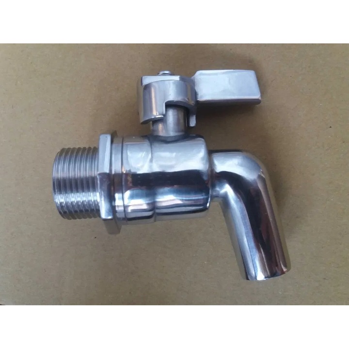 Robinet cu bila pentru cisterne, 3/4", Inox