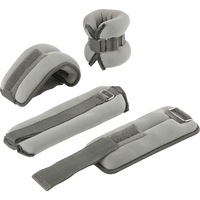 Set 4 greutati fitness maini si picioare, Newcential, 0.5 kg bucata, gri