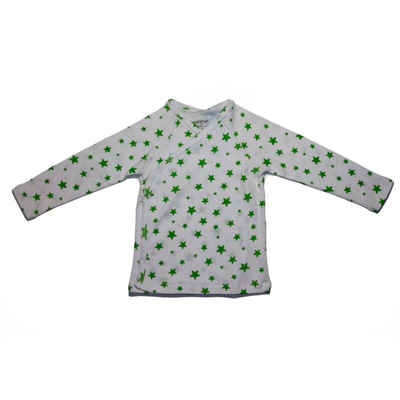 Bluza bebe Sofiaman, 17511R, 12 luni, alb stelute