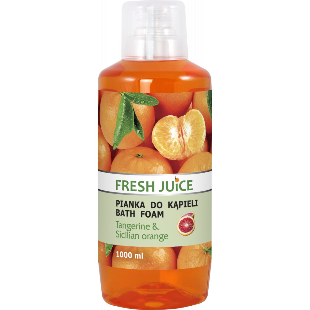 Spuma de Baie cu Extract de Mandarina si Portocala Siciliana - 1000 ml - Fresh Juice