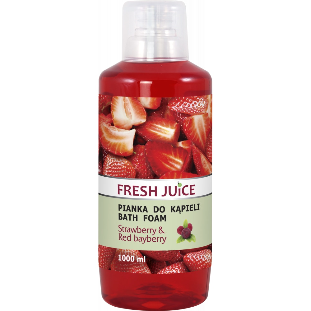 Spuma de Baie cu Extract de Capsuni si Fraguta - 1000 ml - Fresh Juice