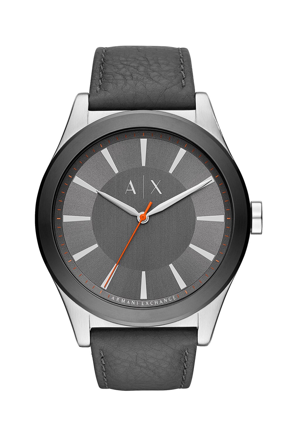 ARMANI EXCHANGE, Ceas analog cu accente contrastante, Gri inchis