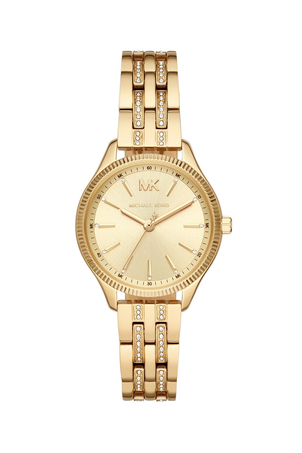 Michael Kors, Ceas de otel inoxidabil cu cristale, Auriu