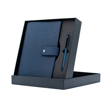 Set Agenda Saffiano A4 2021 Nedatata Albastra Set Agenda Saffiano A4 2021 Nedatata Albastra