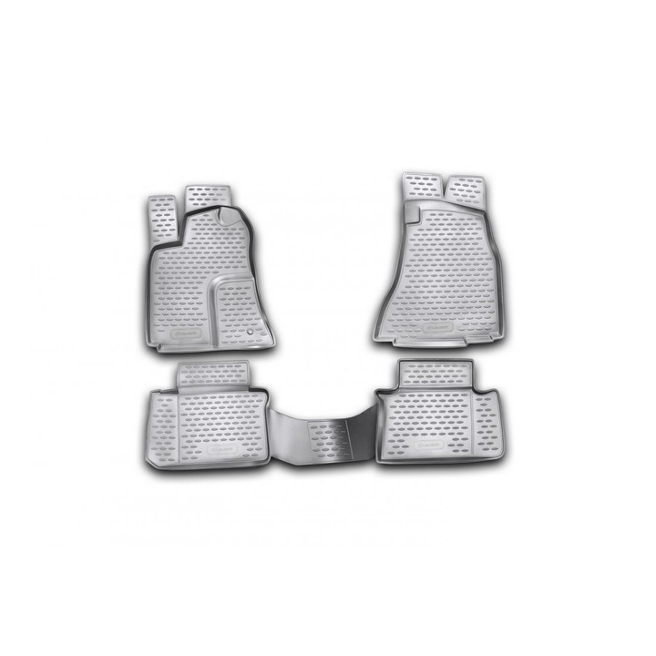RAIN Gumi autószőnyeg készlet, Chrysler, 300C (2004-2012), Type 3D, fekete, 2WD, 4 db