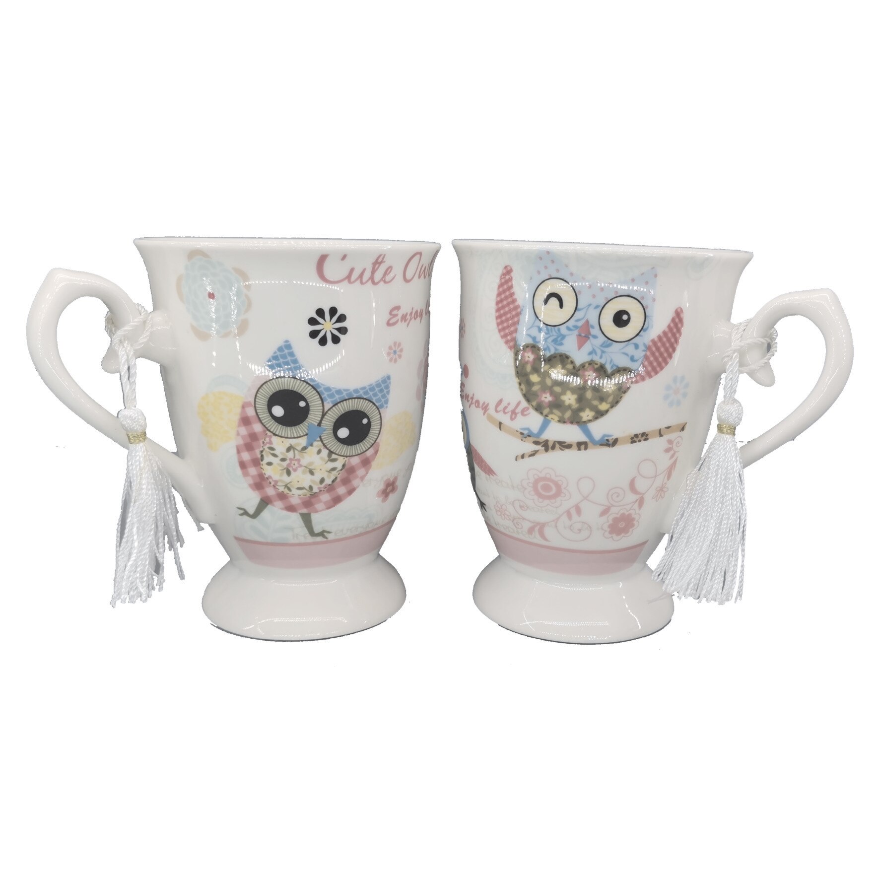 Set 2 cani ,model floral, 250ml, 13-6/12