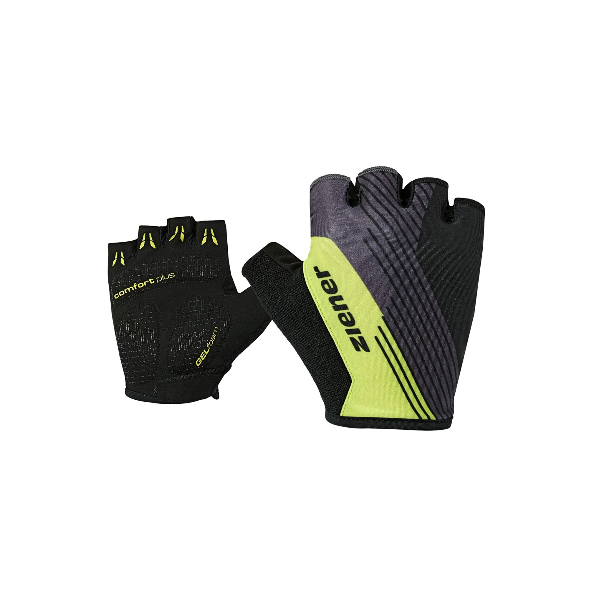 Manusi unisex ciclism, Ziener 198203, Negru/Verde, 8