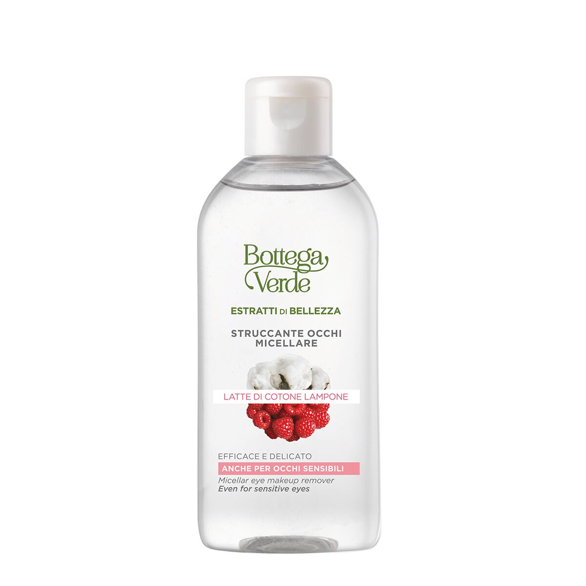 Demachiant bifazic, cu bumbac si zmeura - Estratti di Bellezza, 100 ML, Bottega Verde