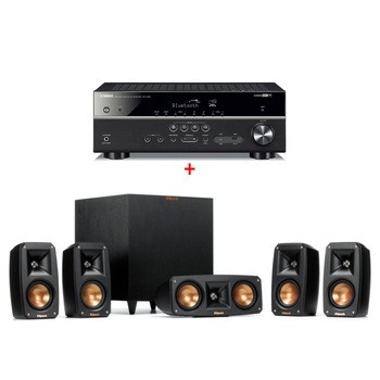 Sistem Home Cinema, reference theatre 5.1, + amplificator Yamaha, Rx-V485, wi-fi, bluetooth, Klipsch Sistem Home Cinema, reference theatre 5.1, + amplificator Yamaha, Rx-V485, wi-fi, bluetooth, Klipsch