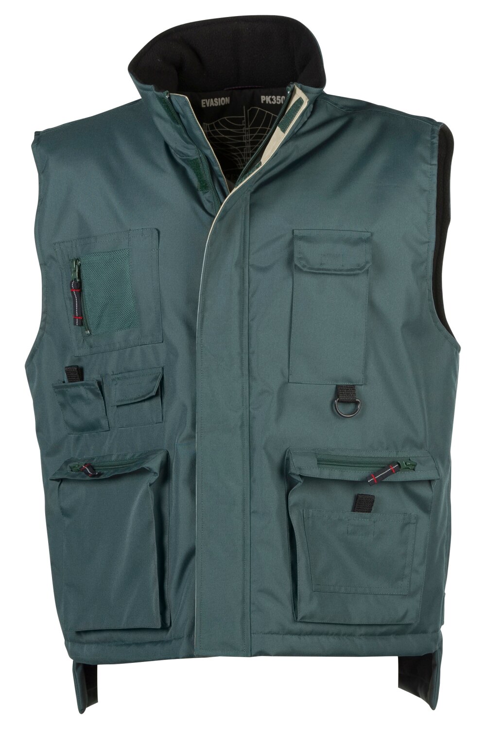 Vesta de lucru impermeabila barbati Evasion, 10 buzunare, brand Pen Duick, Verde padure