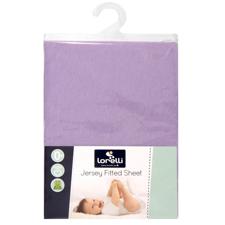 Cearsaf pat Lorelli jersey, 60 x 120 cm, Mov