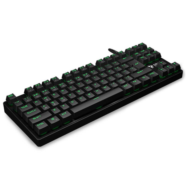 Tastatura Mecanica Gaming Profesionala, Savio Tempest RX, iluminare Verde