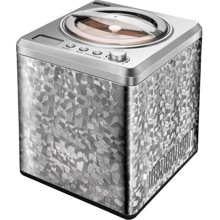 Aparat de inghetata, Unold, Professional, Compresor, 2L, Display LCD, Timer, Argintiu