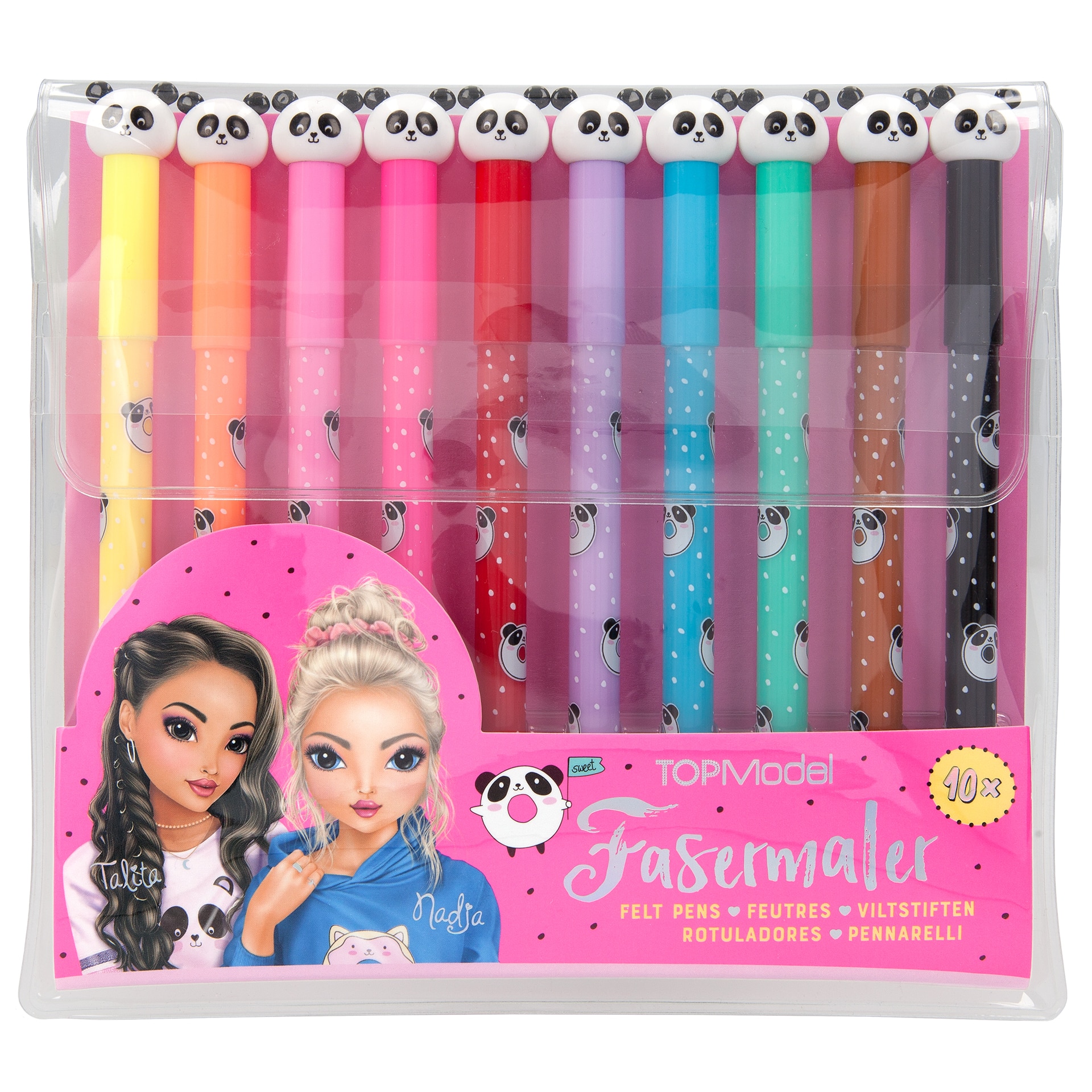 Set carioci colorate Top Model Panda Candy Cake 8678