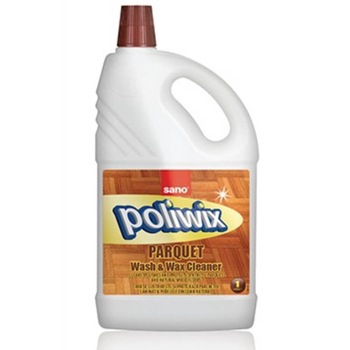 Detergent Lichid cu Ceara Sano Poliwix, 1 L, pentru Parchet Laminat, Concentrat Detergent Lichid cu Ceara Sano Poliwix, 1 L, pentru Parchet Laminat, Concentrat
