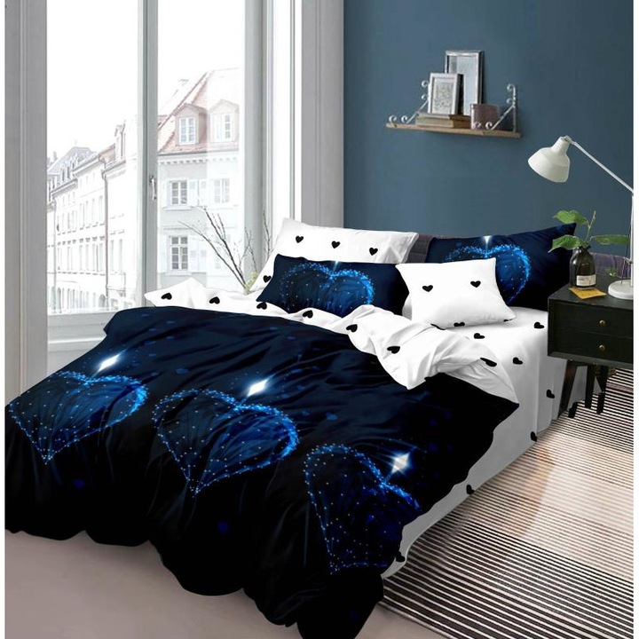 Kétszemélyes ágynemű garnitúra, Ralex Pucioasa 50% pamut +50% poliészter, Elvo 2102