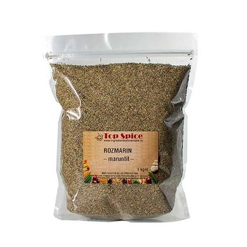 Rozmarin maruntit 2-3mm, Top Spice, punga ziplock 1 kg Rozmarin maruntit 2-3mm, Top Spice, punga ziplock 1 kg