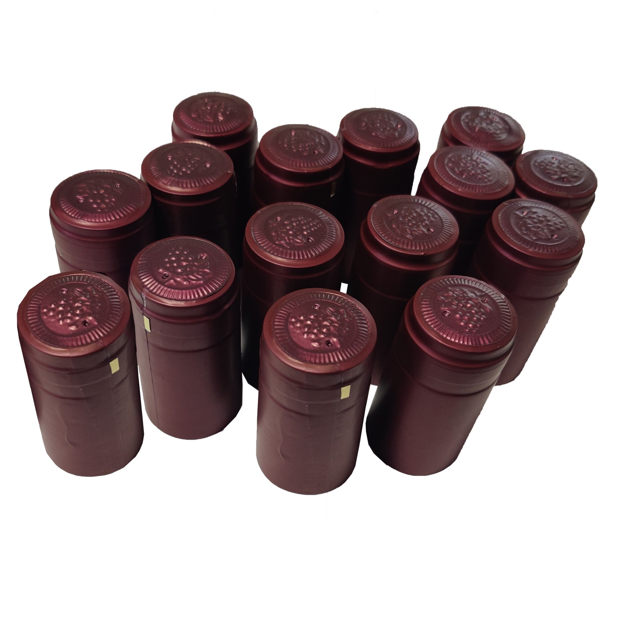 Set 100 capisoane termocontractibile PVC 31X60, Grena