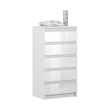 Comoda Sani MEDEA SB-2455, 60/44/115,6 cm, Alb Lucios Comoda Sani MEDEA SB-2455, 60/44/115,6 cm, Alb Lucios