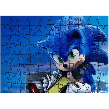 Puzzle Art Kids 96 piese, Sonic the Hedgehog Movie 2020, animatii, Latime 40,5 cm x Inaltime 28,7 cm Puzzle Art Kids 96 piese, Sonic the Hedgehog Movie 2020, animatii, Latime 40,5 cm x Inaltime 28,7 cm