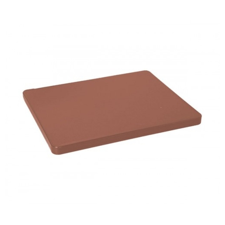 Tocator, Yelkar, polietilena, culoare maro, dimensiuni 450x300x15mm