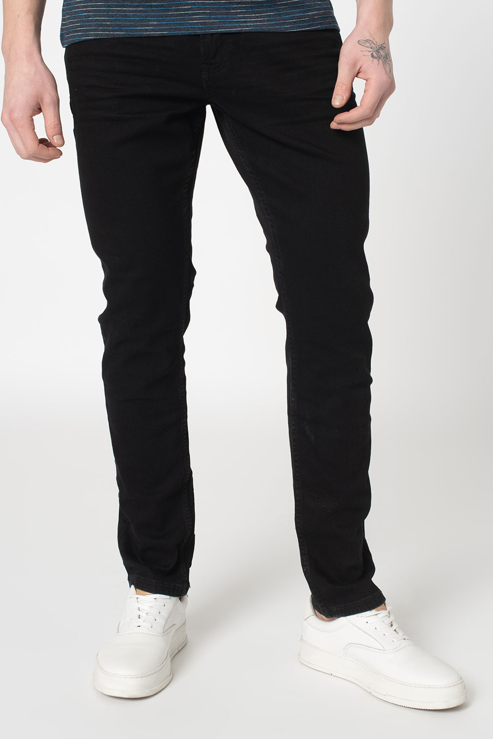 Tom Tailor, Blugi slim fit Piers, Negru