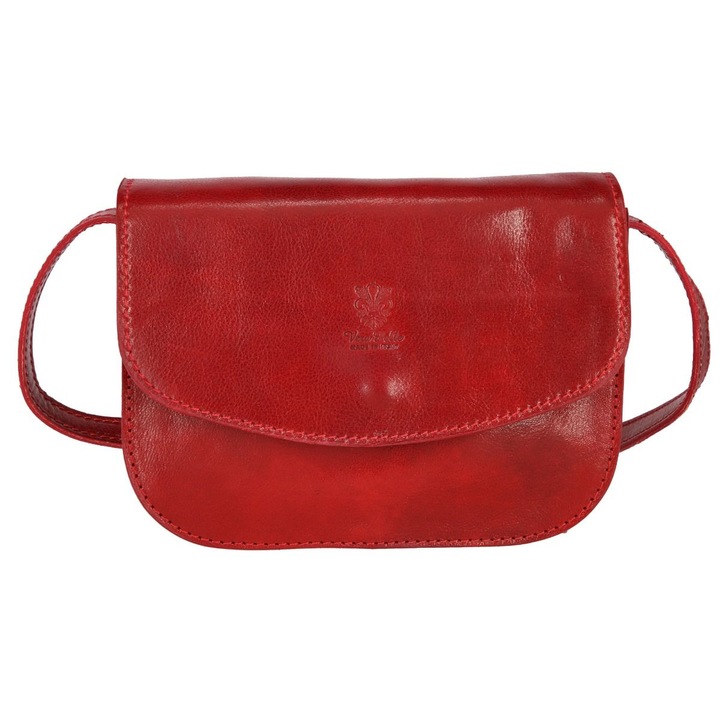 Geanta de umar din piele naturala, util land, bordo, P130D