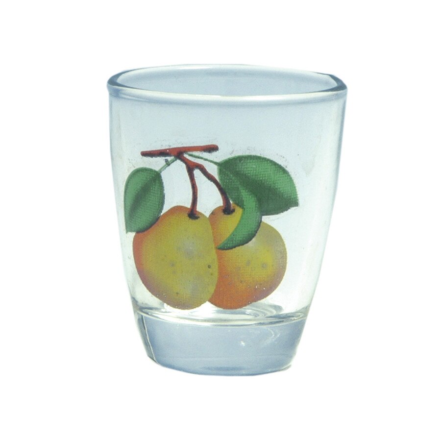 Set 6 pahare tarie 30ml cu decor pere