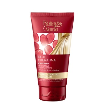 Balsam pentru par, cu efect de disciplinare si protectie, cu extract de goji si keratina - Goji e Keratina, 150 ML, Bottega Verde Balsam pentru par, cu efect de disciplinare si protectie, cu extract de goji si keratina - Goji e Keratina, 150 ML, Bottega Verde