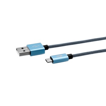 Cablu Date Micro Usb Ego 3A 1m Albastru Cablu Date Micro Usb Ego 3A 1m Albastru