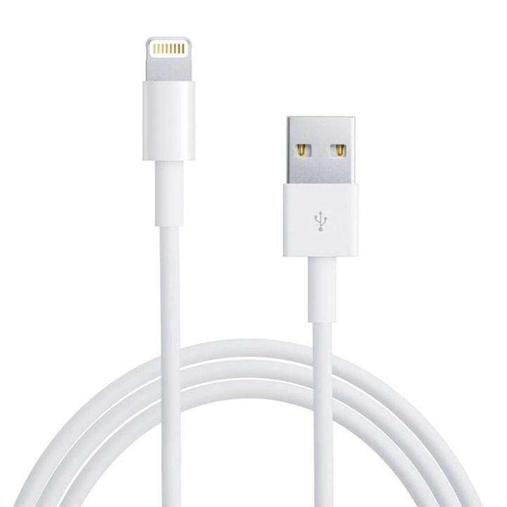 Kábel világítás / iPhone, USB - Világítás, Hossz 1m, Fehér