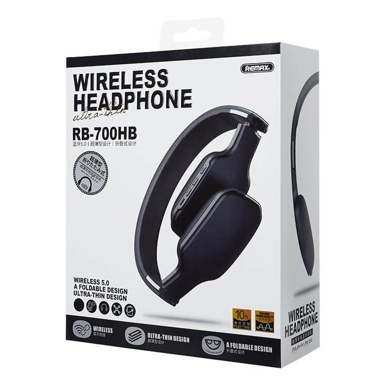 Casti Bluetooth / Wireless, Remax RB-700HB / 300 mAh, Microfon Incorporat, Alb