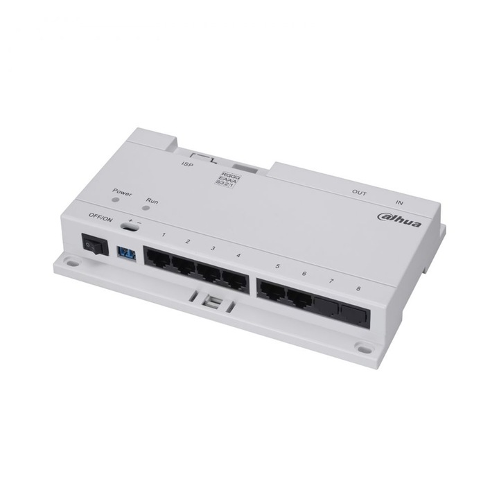 Switch POE pentru transmisia semnalului impreuna cu alimentare pe un singur cablu UTP