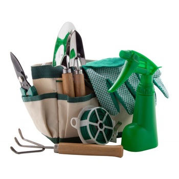 Set unelte de gradinarit, 8 piese, 105×105×220 mm, Everestus, 20FEB8790, Nylon, Otel inoxidabil, Verde, Natur, saculet inclus Set unelte de gradinarit, 8 piese, 105×105×220 mm, Everestus, 20FEB8790, Nylon, Otel inoxidabil, Verde, Natur, saculet inclus