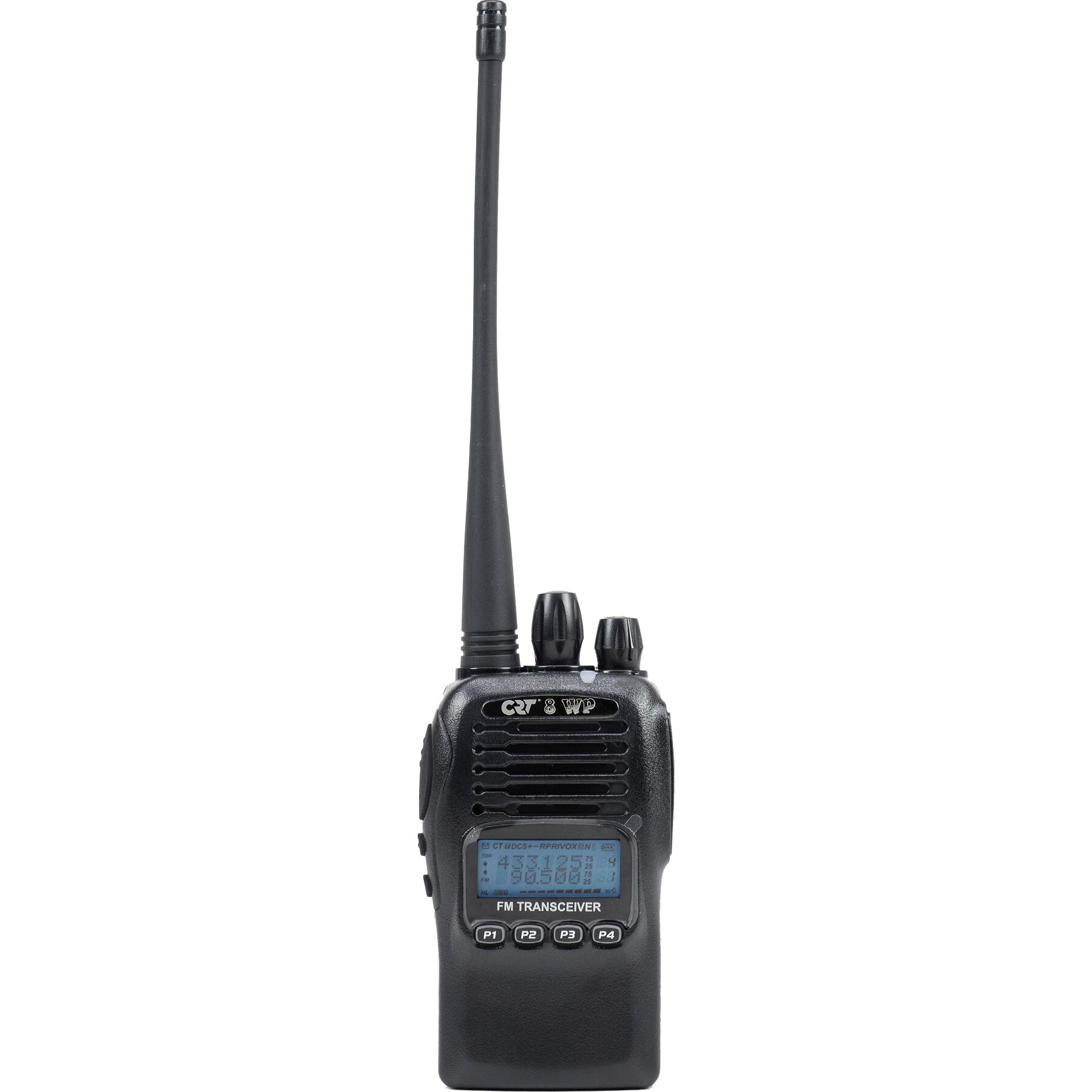 Statie radio PMR portabila CRT 8WP PMR UHF, waterproof IP67, Scan, Squelch, Vox, Radio FM