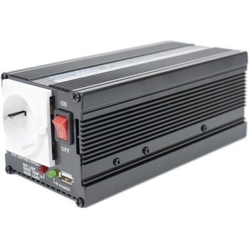 Invertor de tensiune President 400W alimentare 12V, iesire 230V, unda sinus modificata, mufa USB 5V 500mAh, cu clesti alimentare si mufa de bricheta inclus Invertor de tensiune President 400W alimentare 12V, iesire 230V, unda sinus modificata, mufa USB 5V 500mAh, cu clesti alimentare si mufa de bricheta inclus