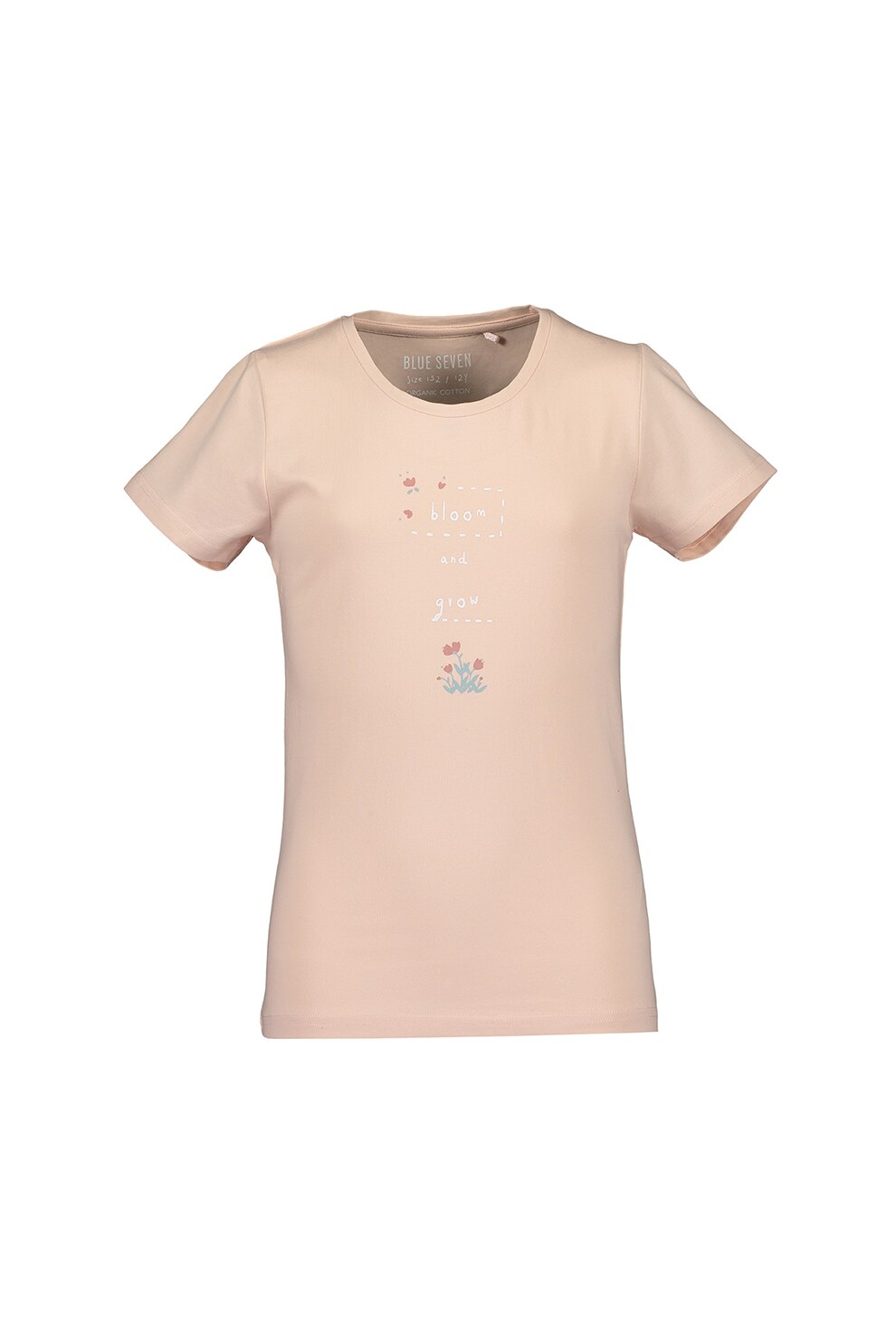 Blue Seven, Tricou cu imprimeu text, Roz prafuit