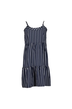 Blue Seven, Rochie in dungi cu bretele inguste, bleumarin inchis, alb Blue Seven, Rochie in dungi cu bretele inguste, bleumarin inchis, alb