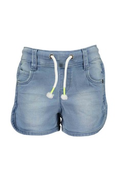 Blue Seven, Pantaloni scurti de denim cu snur, Albastru deschis Blue Seven, Pantaloni scurti de denim cu snur, Albastru deschis