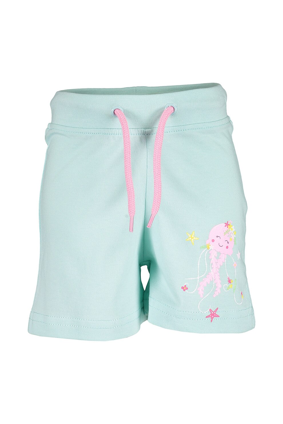 Blue Seven, Pantaloni sport scurti cu imprimeu, Verde pal