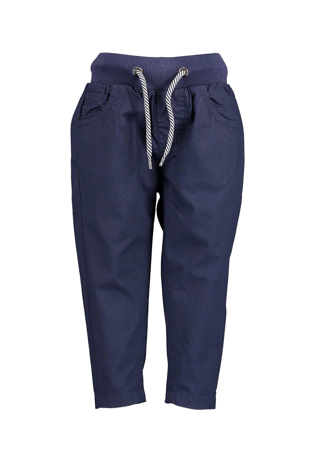 Blue Seven, Pantaloni cu snur in talie, Bleumarin, 74 CM