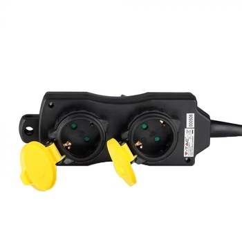 Prelungitor pentru exterior V-TAC 8814, 4 prize, cu intrerupator iluminat, cablu 3G,1.5mm, 3m, IP44, Negru/Galben Prelungitor pentru exterior V-TAC 8814, 4 prize, cu intrerupator iluminat, cablu 3G,1.5mm, 3m, IP44, Negru/Galben